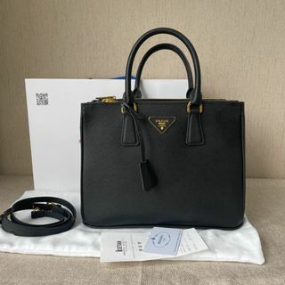 プラダ(PRADA)のPrada プラダ ガレリア サフィアーノレザー ミディアムバッグ(トートバッグ)