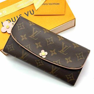 ルイヴィトン(LOUIS VUITTON)の極美品 ルイヴィトン モノグラム ポルトフォイユ エミリー フラワー 長財布(財布)