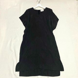 プルミエアロンディスモン(1er Arrondissement)の【美品】1er プリミエアロンディスモン　Vネックワンピース　日本製 ゆったり(ロングワンピース/マキシワンピース)