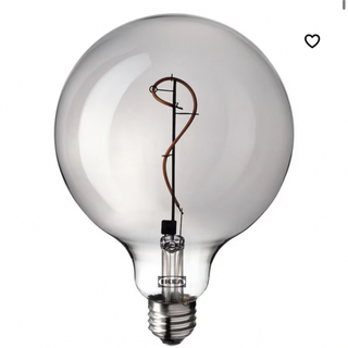 イケア(IKEA)のグレーガラス電球 12個セット(蛍光灯/電球)