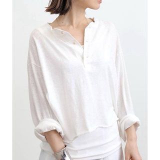 【最終値下げ】GOOD  GRIEF HENLEY SHORT TOP ホワイト