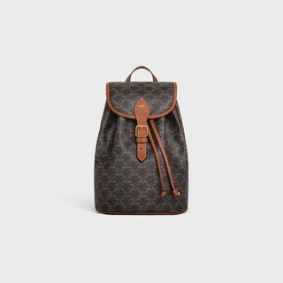 セリーヌ(celine)の新品 CELINE セリーヌ ミディアム フォルコ バックパック リュック タン(リュック/バックパック)