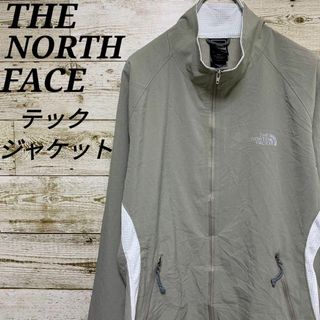 THE NORTH FACE - 【w24】USA規格ノースフェイスY2Kワンポイントロゴテックジャケットブルゾン