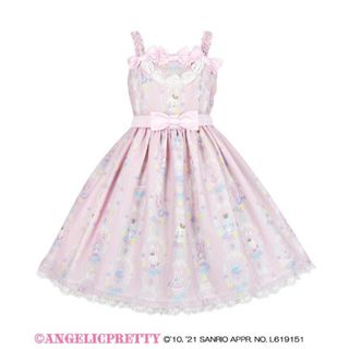 アンジェリックプリティー(Angelic Pretty)の【Angelic Pretty】ウィッシュミーメル　コラボJSK(ひざ丈ワンピース)