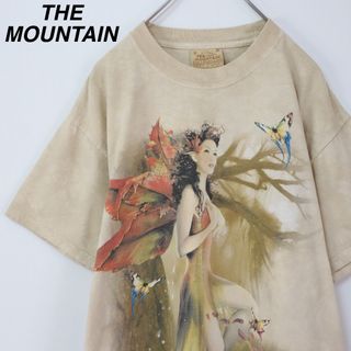 VINTAGE - 【希少デザイン】ザマウンテン／Tシャツ　フェアリー　蝶々　タイダイ柄　クリーム色