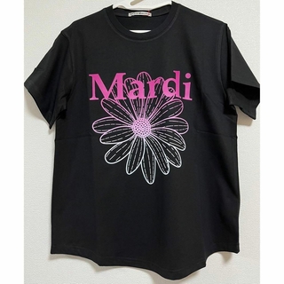 人気　Mardi Mercrediマルディメクルディ Tシャツ　半袖　ブラック(Tシャツ(半袖/袖なし))