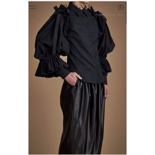 HAENGNAE TAMAGO BLOUSE black(シャツ/ブラウス(長袖/七分))