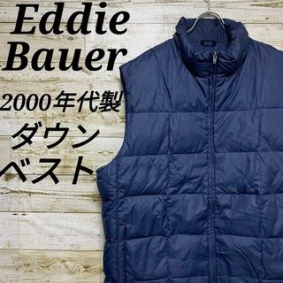 エディーバウアー(Eddie Bauer)の【w265】USA古着エディーバウアー00sダウンベストジャケットブルゾンY2K(その他)