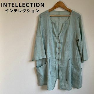 INTELECTION - INTELLECTION シャツチュニック リネン 麻 ワールド 大きいサイズ