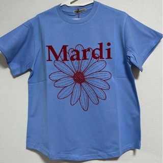 韓国 Mardi Mercrediマルディメクルディ Tシャツ　半袖　ブルー(Tシャツ(半袖/袖なし))