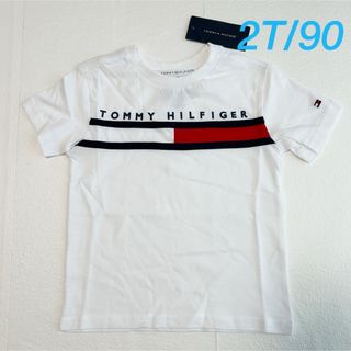 トミーヒルフィガー(TOMMY HILFIGER)のトミーヒルフィガー 半袖Tシャツ ホワイト 2T/90(Tシャツ/カットソー)