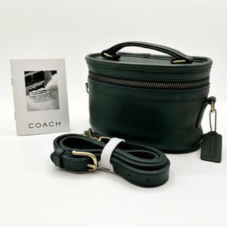 コーチ(COACH)のX629【希少／美品】オールドコーチ／ポシェット　ショルダーバッグ　バニティ　緑(ショルダーバッグ)