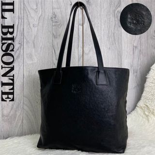 IL BISONTE - 美品♡A4可♡イルビゾンテ レザー エンボスロゴ ショルダー トートバッグ