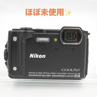 ニコン(Nikon)の【美品・希少】Nikon ニコン COOLPIXクールピクス W300 ブラック(コンパクトデジタルカメラ)