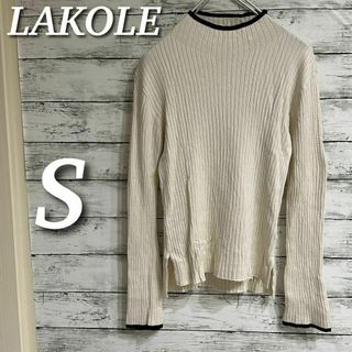 ラコレ(LAKOLE)のLAKOLE 12ゲージリブモックネックプルオーバー　長袖トップス　ニット　S(ニット/セーター)