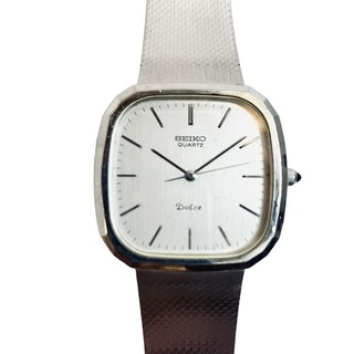 セイコー(SEIKO)のセイコー Dolce 腕時計 クォーツ スクエア文字盤 ヴィンテージ シルバー (腕時計)