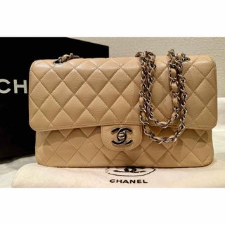 シャネル(CHANEL)のCHANEL  マトラッセ　ダブルフラップ　キャビアスキン　ショルダーバッグ(ショルダーバッグ)