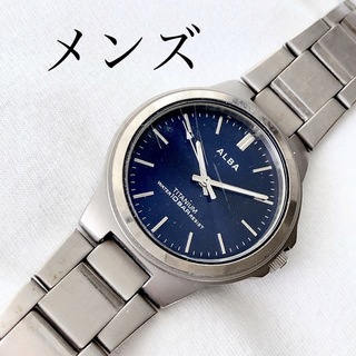 アルバ(ALBA)のALBA メンズクォーツ腕時計　TITANIUM製　腕周り15.5cm  稼動品(腕時計(アナログ))