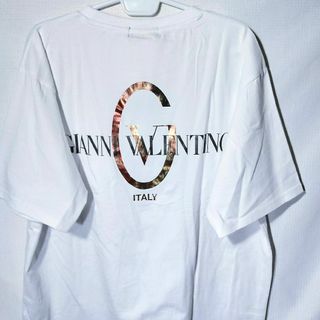 GIANNI VALENTINO - 新品 Tシャツ XL ジャンニ バレンチノ イタリア 金箔 カットソー 半袖