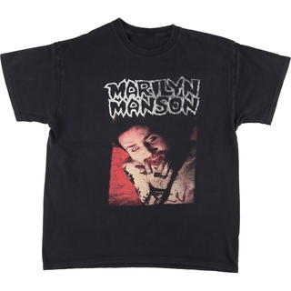 古着 MARILYN MANSON マリリンマンソン I AM THE GOD OF FUCK バンドTシャツ バンT メンズL /eaa450668