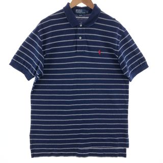 ラルフローレン(Ralph Lauren)の古着 ラルフローレン Ralph Lauren POLO by Ralph Lauren 半袖 ボーダー ポロシャツ メンズL /eaa382157(ポロシャツ)