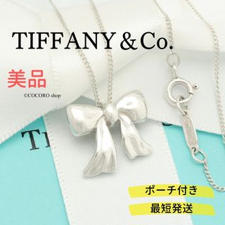 ティファニー(Tiffany & Co.)の【美品】TIFFANY&Co. ミニ リボン ネックレス(ネックレス)