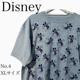 ディズニー(Disney)の【新品】ミッキーマウス　メンズTシャツ　XLサイズ　ディズニー　BIG T(Tシャツ/カットソー(半袖/袖なし))