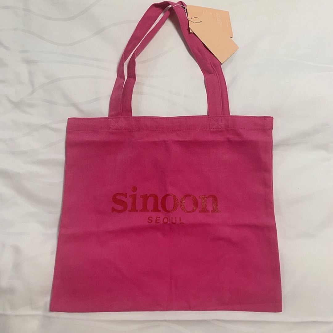 [Sinoon] BASIC ECO バッグ★新作★人気★韓国ファッション★ Sinoon】☆ 韓国人気 ☆ Logo Lace Eco Bag ☆ 3 COLOR (sinoon