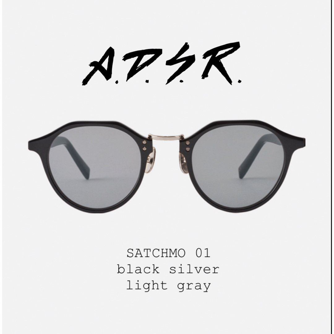 美品】 A.D.S.R SATCHMO 01s lt.gray 付属品オール 美品】 A.D.S.R SATCHMO 01s lt.gray 付属品オール