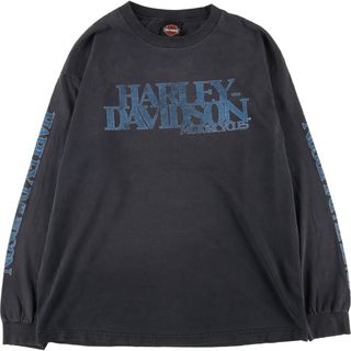 ハーレーダビッドソン(Harley Davidson)の古着 ハーレーダビッドソン Harley-Davidson ロングTシャツ ロンT メンズXL /eaa429973(Tシャツ/カットソー(半袖/袖なし))