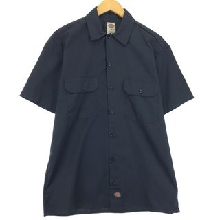 ディッキーズ(Dickies)の古着 ディッキーズ Dickies 半袖 ワークシャツ メンズM /eaa447568(シャツ)