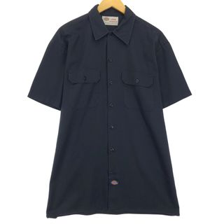 ディッキーズ(Dickies)の古着 ディッキーズ Dickies 半袖 ワークシャツ メンズL /eaa447576(シャツ)