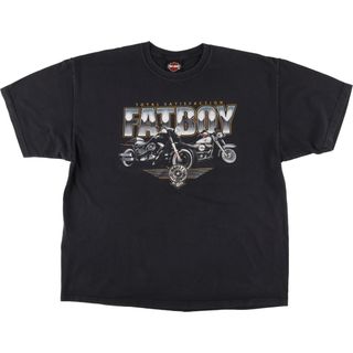 ハーレーダビッドソン(Harley Davidson)の古着 ハーレーダビッドソン Harley-Davidson モーターサイクル バイクTシャツ USA製 メンズXL /eaa448052(Tシャツ/カットソー(半袖/袖なし))