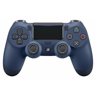 【純正品】ワイヤレスコントローラー (DUALSHOCK 4) ミッドナイト・ブルー (CUH-ZCT2J22)(その他)