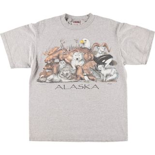 オニータ(ONEITA)の古着 90年代 オニータ ONEITA アニマルTシャツ メンズM ヴィンテージ /eaa447148(Tシャツ/カットソー(半袖/袖なし))