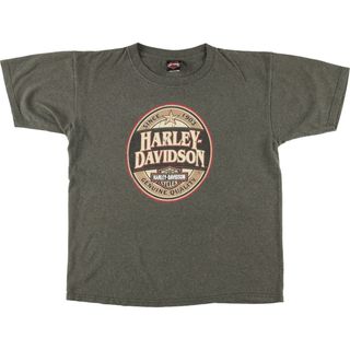 ハーレーダビッドソン(Harley Davidson)の古着 00年代 ハーレーダビッドソン Harley-Davidson モーターサイクル バイクTシャツ USA製 メンズL /eaa448069(Tシャツ/カットソー(半袖/袖なし))