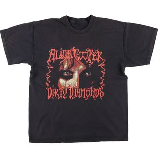 古着 00年代 ALICE COOPER アリスクーパー DIRTY DIAMONDS TOUR バンドTシャツ バンT メンズL /eaa450669(Tシャツ/カットソー(半袖/袖なし))