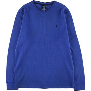 ラルフローレン(Ralph Lauren)の古着 ラルフローレン RALPH LAUREN POLO RALPH LAUREN SLEEPWEAR Vネック サーマルロングTシャツ メンズXL  /eaa440842(Tシャツ/カットソー(半袖/袖なし))