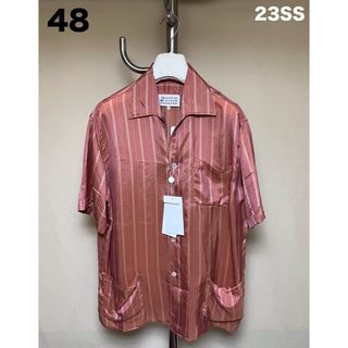 マルタンマルジェラ(Maison Martin Margiela)の新品 48 マルジェラ 23ss オープンカラー 開襟 シャツ 赤系 6192(シャツ)