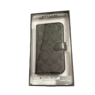 COACH - 新品　COACH iPhone12 mini カバー 手帳型 ブラック コーチ