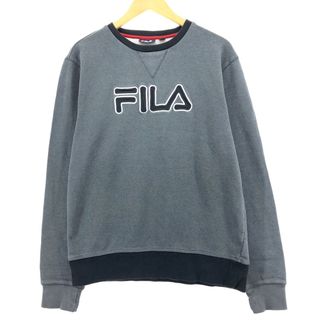 古着 フィラ FILA ロゴスウェットシャツ トレーナー メンズL /eaa410629