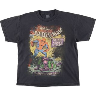 古着 MARVEL COMICS SPIDER MAN スパイダーマン 映画 ムービーTシャツ メンズL /eaa450380(Tシャツ/カットソー(半袖/袖なし))