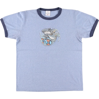 古着 90年代 ALORE リンガーTシャツ USA製 メンズM ヴィンテージ /eaa450383(Tシャツ/カットソー(半袖/袖なし))