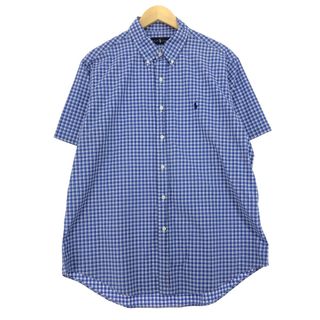 ラルフローレン(Ralph Lauren)の古着 ラルフローレン Ralph Lauren 半袖 ボタンダウン チェックシャツ メンズXL /eaa451003(シャツ)