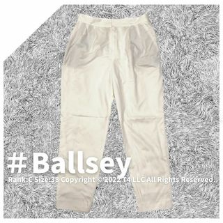 Ballsey - Ballsey　スラックス　白　ホワイト　サイズ38　テーパード　 ✓2250