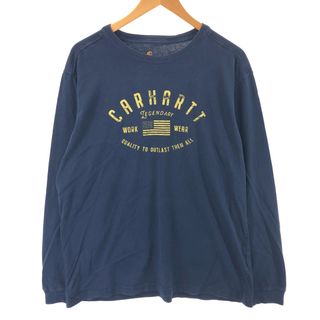 カーハート(carhartt)の古着 カーハート Carhartt RELAXED FIT ロングTシャツ ロンT USA製 メンズL /eaa429908(Tシャツ/カットソー(半袖/袖なし))