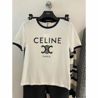 セリーヌ(celine)のCELINE　PARIS 　Tシャツ   S(Tシャツ(半袖/袖なし))