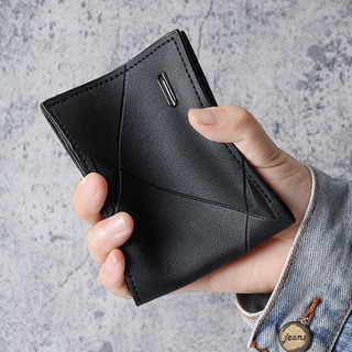 早い者勝ち！　二つ折り財布　ブラック　カードケース　オフィス　カジュアル(折り財布)