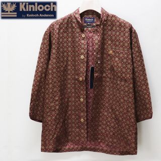 キンロック(KINLOCH)の《Kinloch》新品 麻100% アスコットプリント シャツジャケット M(シャツ)