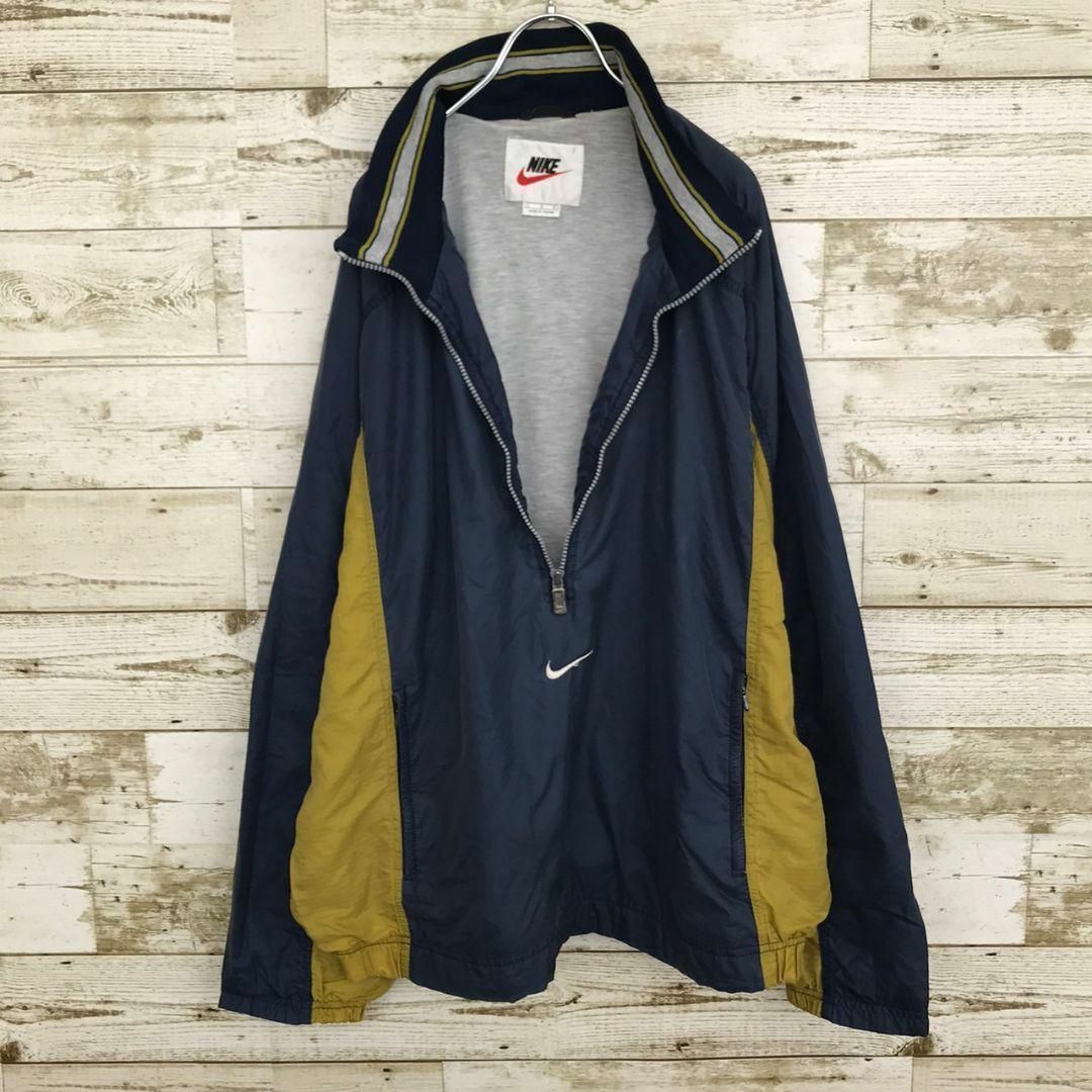 NIKE - 【k5644】希少USA古着90sナイキ刺繍ロゴナイロンアノラック NIKE - 【k5644】希少USA古着90sナイキ刺繍ロゴナイロンアノラック